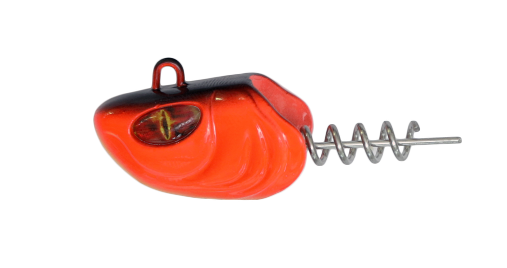 Head With Screw 50g color 03 Hot Pumpkin For Shadow Hunter Vertical Fishing Lure
