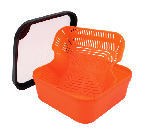 [810210004] Pudełko Do Namaczania Pelletu Methodman Pellet Soaker 1,8l 16,5x16,5x6,5cm